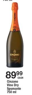 Cinzano Vino Dry Spumante 750 ml