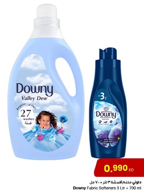 Downy Fabric Softeners 3 ltr + 700 ml