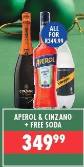 Aperol & Cinzano + Free Soda