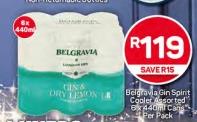 Belgravia Gin & Dry Lemon Assorted 6x440ml Cans Per Pack