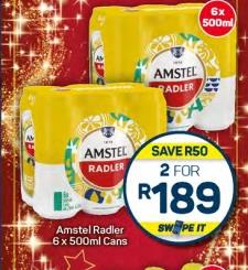 Amstel Radler 6 x 500ml Cans