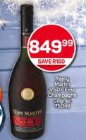 Remy Martin VSOP Fine Champagne Cognac 750ml