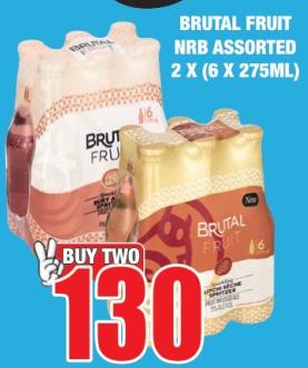 BRUTAL FRUIT NRB ASSORTED 2 X (6 X 275ML)