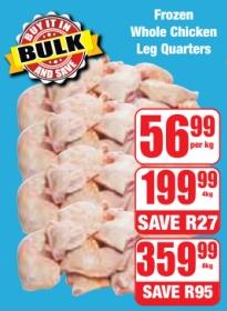 Frozen Whole Chicken Leg Quarters 4kg