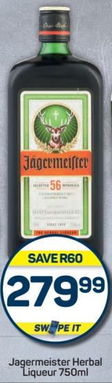 Jagermeister Herbal Liqueur 750ml