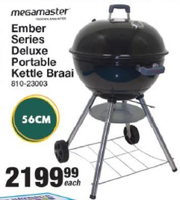 Megamaster Ember Series Deluxe Portable Kettle Braai