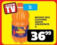 BROOKES OROS FLAVOURED SQUASH CONCENTRATE 2Ltr