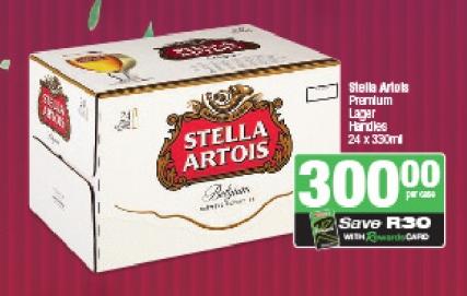 Stella Artois Premium Lager Handles 24 x 330ml