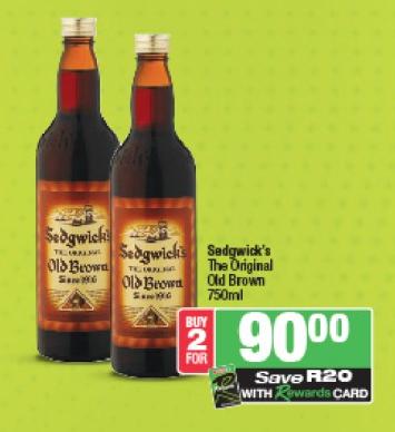 Sedgwick's The Original Old Brown 750ml