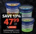 Lancewood Cream Cheese All Variants 250g