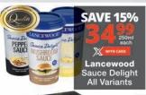 Lancewood Sauce Delight All Variants