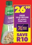 Knorr Salad Dressing all variants 340ml each