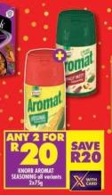 Knorr Aromat Seasoning all variants 75 g