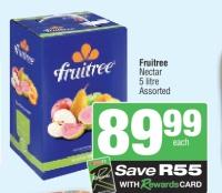 Fruittree Nectar 5 litre Assorted