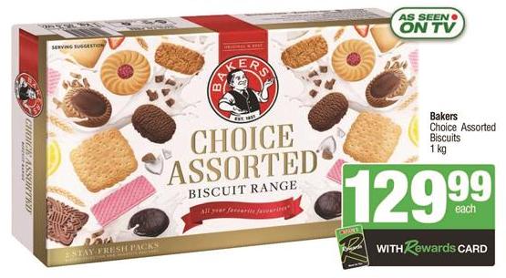 Bakers Choice Assorted Biscuits 1kg