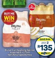 Brutal Fruit Sparkling Spritzer Assorted 6 x 275 ml Any 2