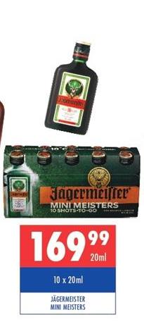 Jägermeister Mini Meisters 10 Shots To-Go 10x20ml