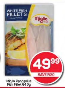 Miglio Pangasius Fish Fillet 640 gm