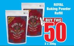 ROYAL Baking Powder Refill 2 x 200 gm