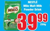 Nestlé Milo Malt Milk Powder Drink 250 gm