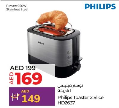 Philips Toaster 2 Slice HD2637