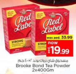 Red Label Brooke Bond Tea Powder 2x400Gm