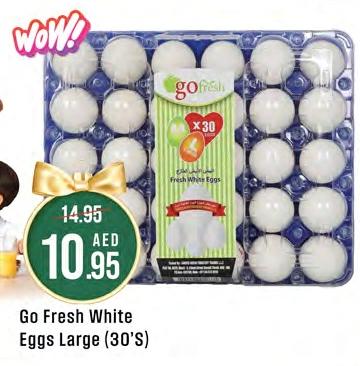 Go Fresh White Eggs Large (30'S)